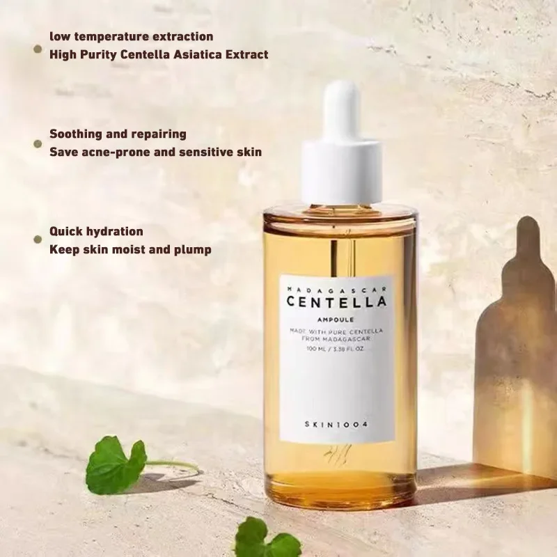 100ml Centella Asiatica esencja nawilżająca uspokajająca rozjaśniająca Serum do twarzy ampułka w kapsułce codzienna pielęgnacja skóry