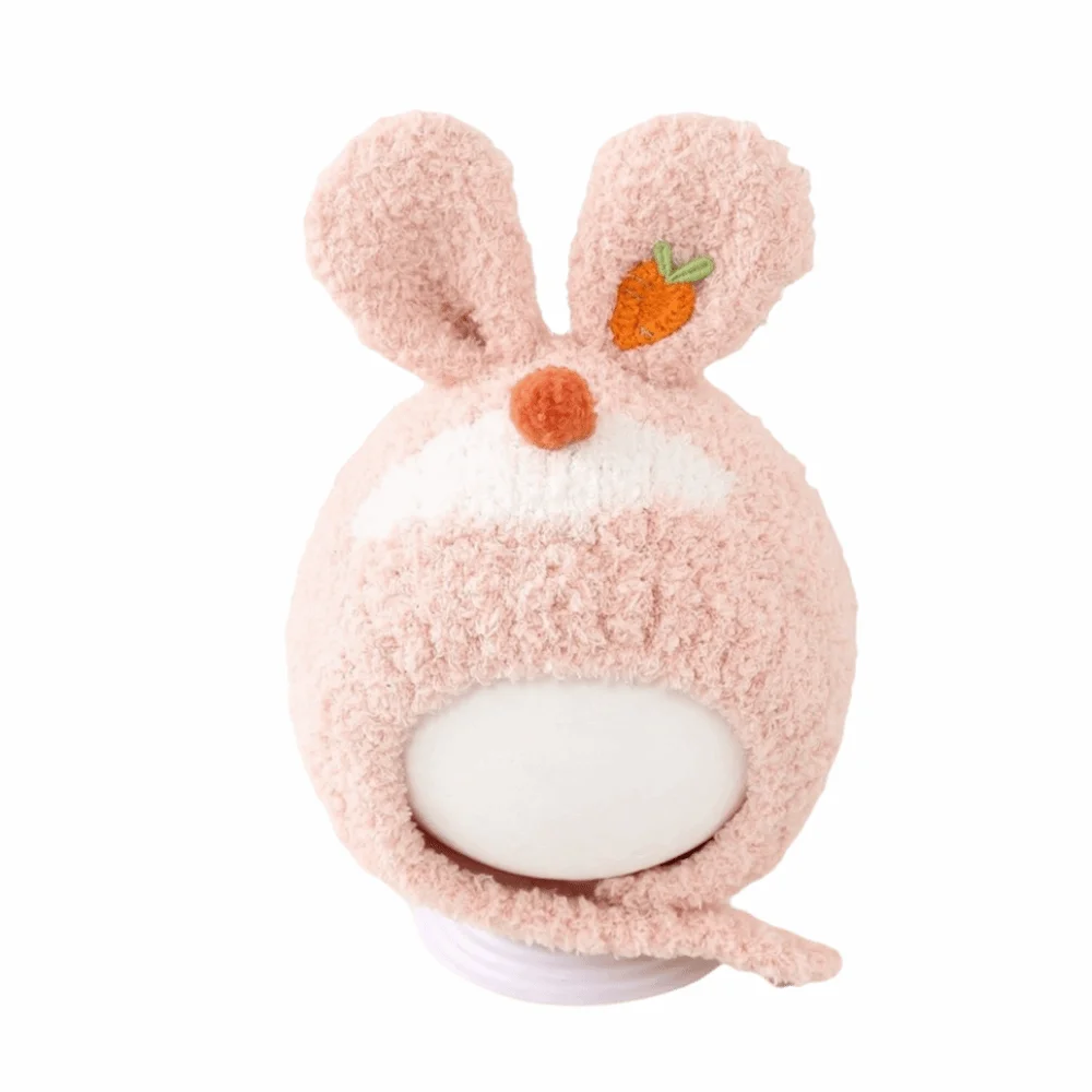 

Милая зимняя вязаная шапочка для малышей, устойчивая к холоду, для детей 6-30 месяцев, плюшевая, дышащая, однотонная