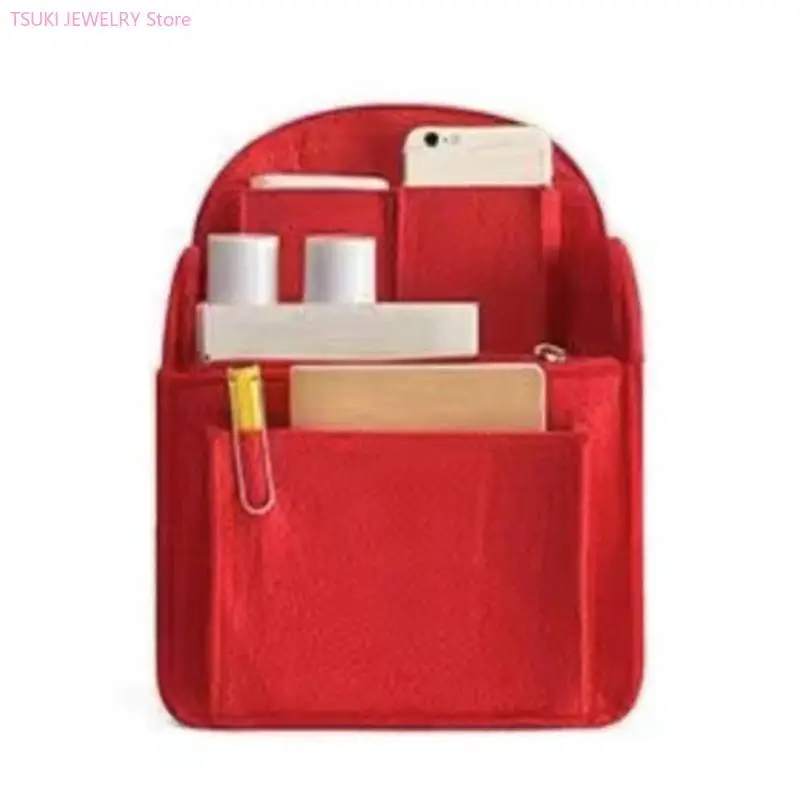 62KE Rucksack Lady Purse Insert Bag Backpack Insert Small Bag Divider