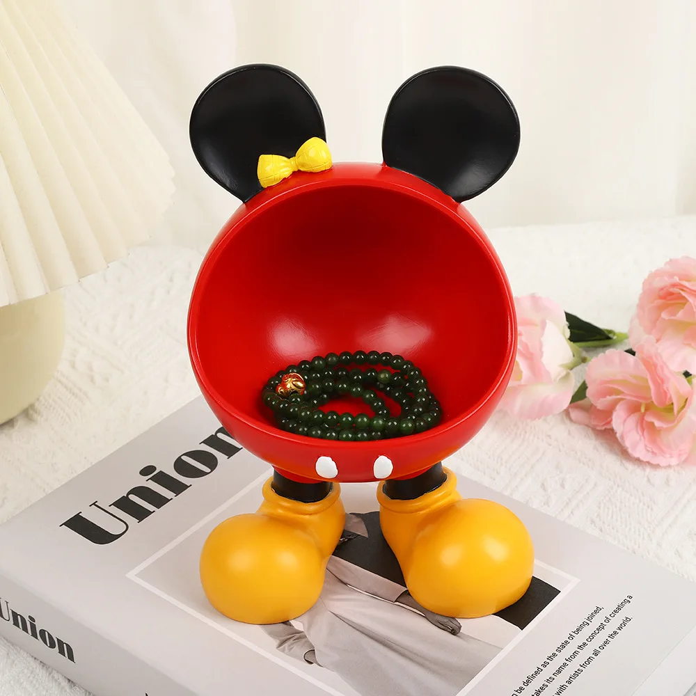 New Creative Mickey Head Ornament Cartoon Cute Entrance Key Car Remote Control Storage Decoration