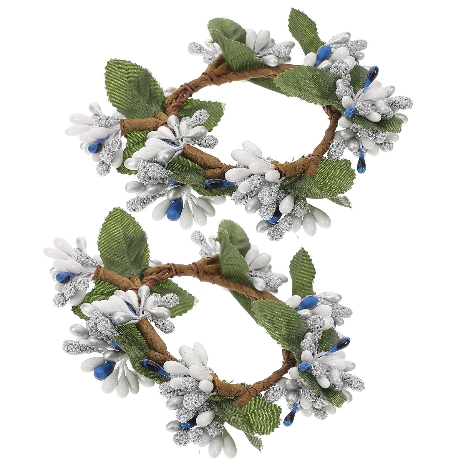 

Artificial Wreath Christmas Ring Decorative Ornament Door Wall Hanging Party Supplies Simulated Garland Home Decoration