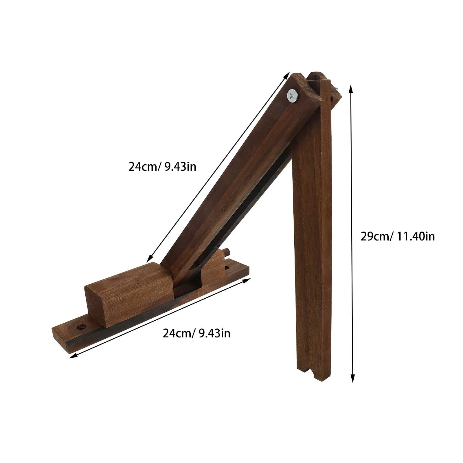 2Pcs Wall Sconce Folding Wood Bracket Adjustable Wall Mount Lamp Holder for Desktop Lighting Stable Fixture Hanging Lamp Holder