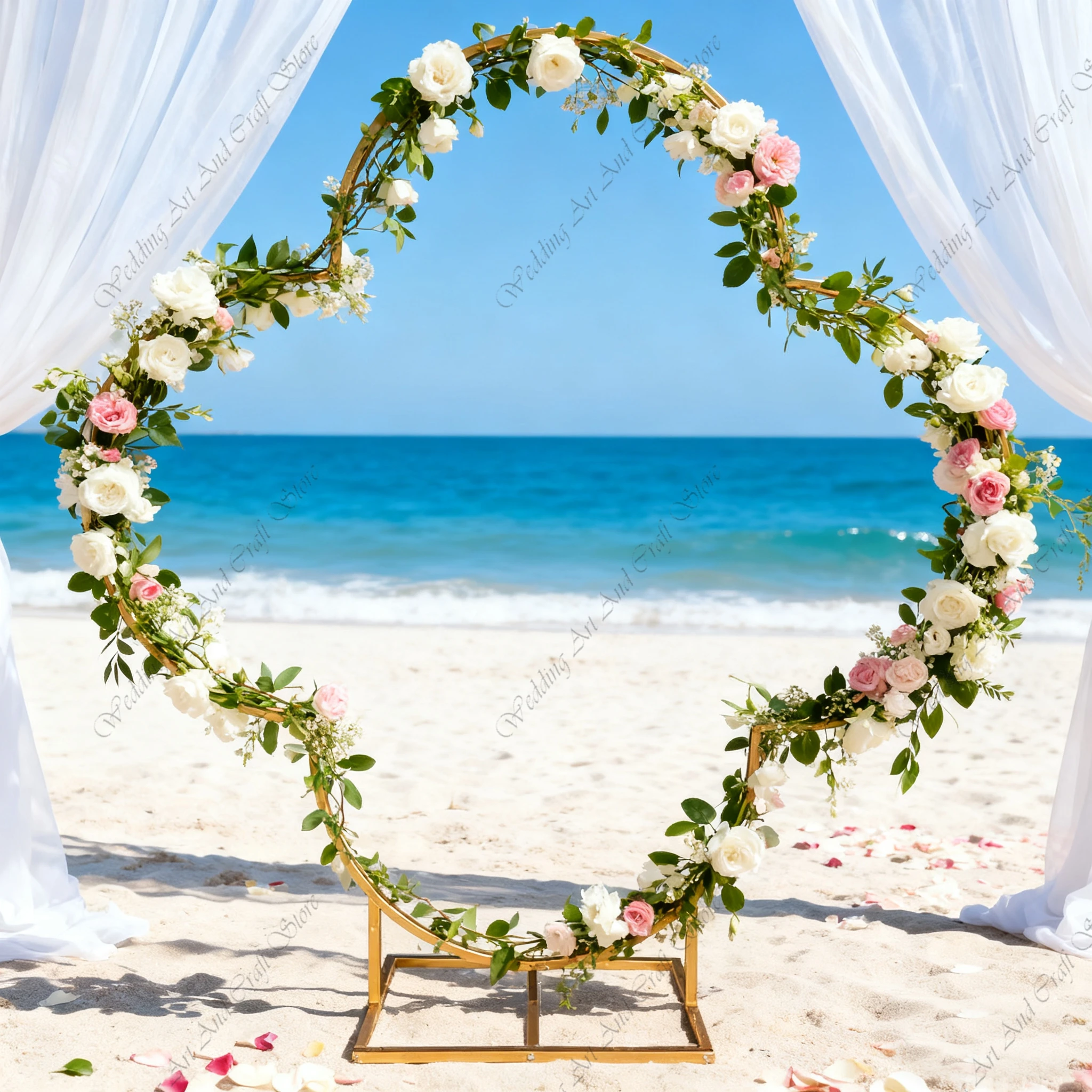 

1pc 2M f30 Metal Wedding Flower Stand Decoration Four-Leaf Clover Backdrop Balloon Arch Frame Stand for Wedding Party iy336