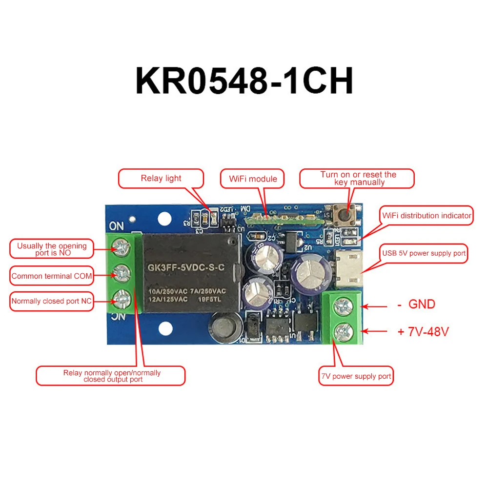 eWelink Smart WiFi Relay Smart Switch Module 5V 12V 24V USB Smart Life APP 2.4G 6/8 key Remote Control for Alexa Google Home