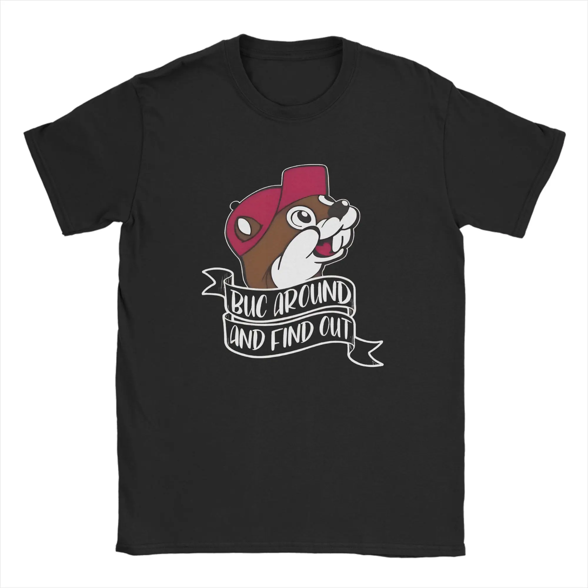 Buc Around and Find Out Cotton T Shirt For Men Summer  Y2K Retro T-Shirts O Neck Popular Tees Oversized Loose Tops
