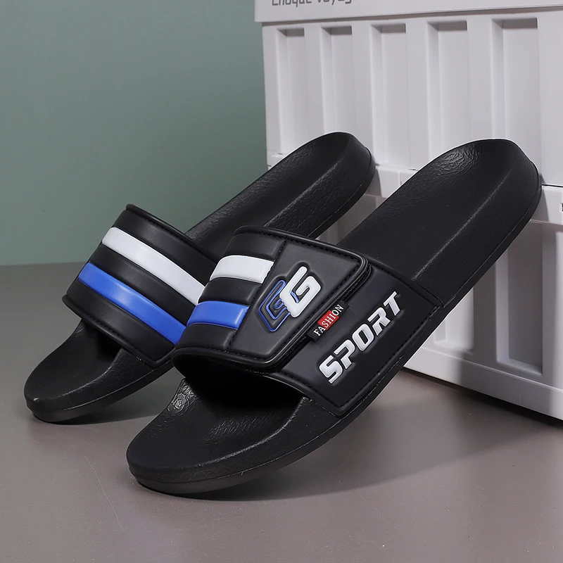 Men's Adjustable Camo Sandals Hook & Loop Summer Slides Breathable Comfortable Outdoor Slippers Non-Slip