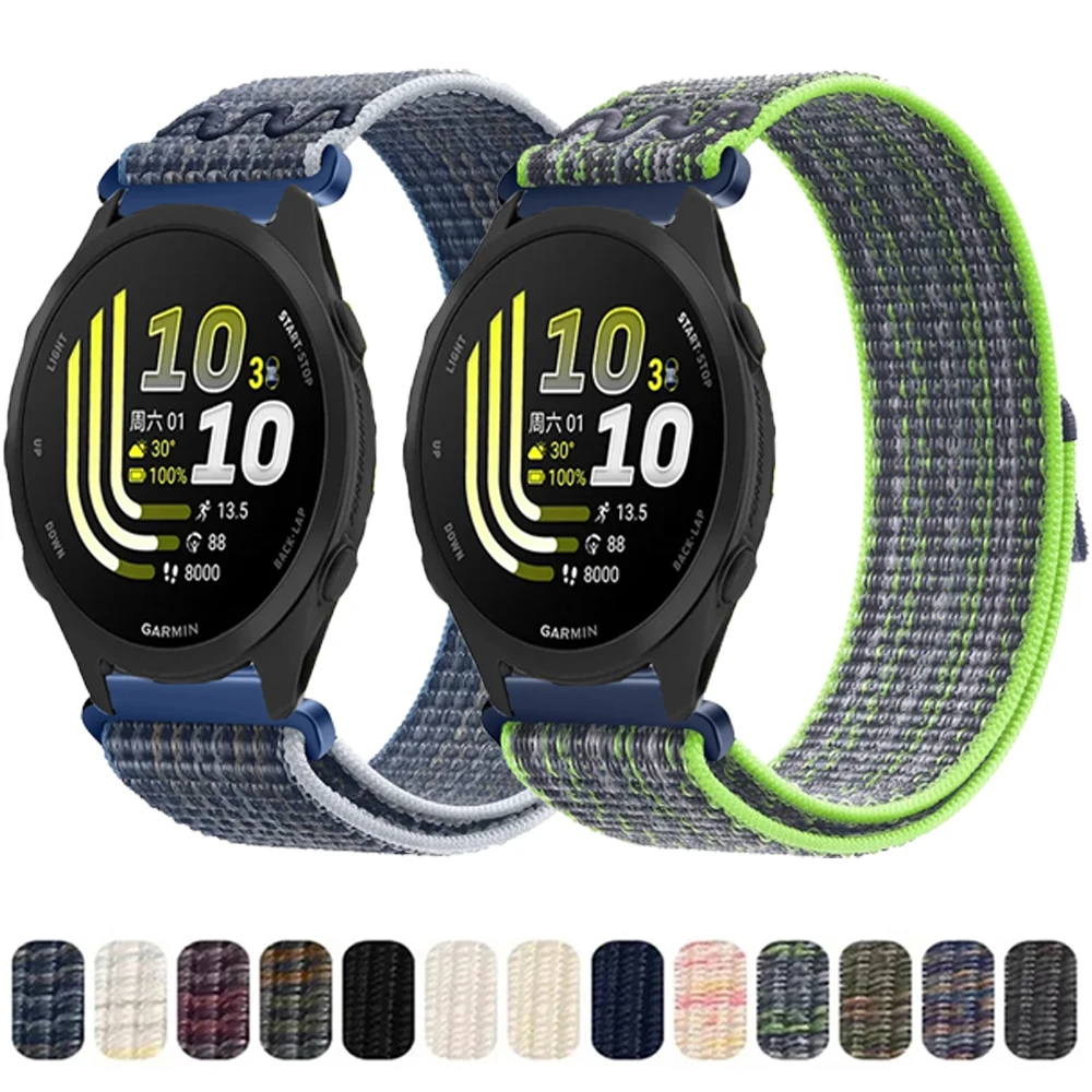 22mm 20mm Nylon-Armband für Garmin Forerunner 970 570 170 70 55 165 965 Atmungsaktives Armband für Garmin Venu 4 3 45mm/Approach S50