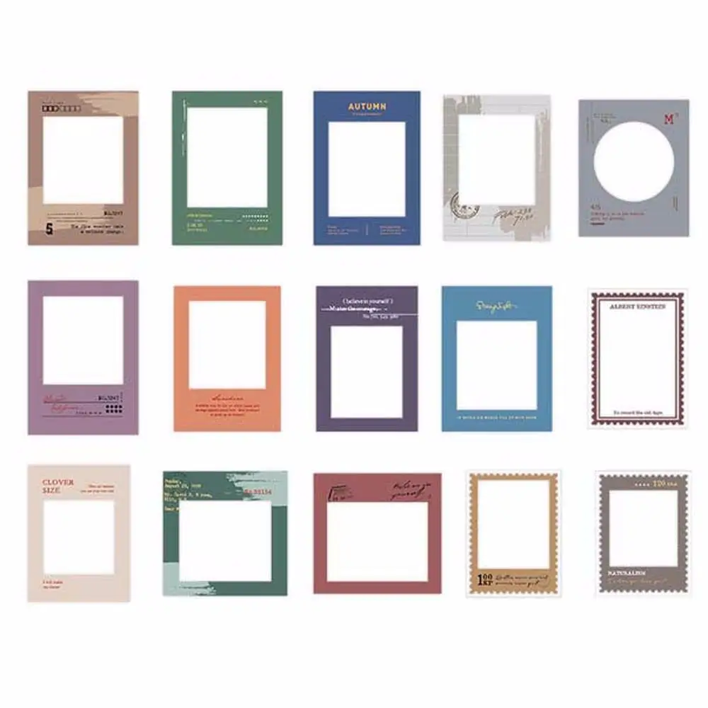 

Time Boundary Series Frame Series Stickers Stationery Stickers PET Stickers Frame Series Stickers Vintage Gear of Memory