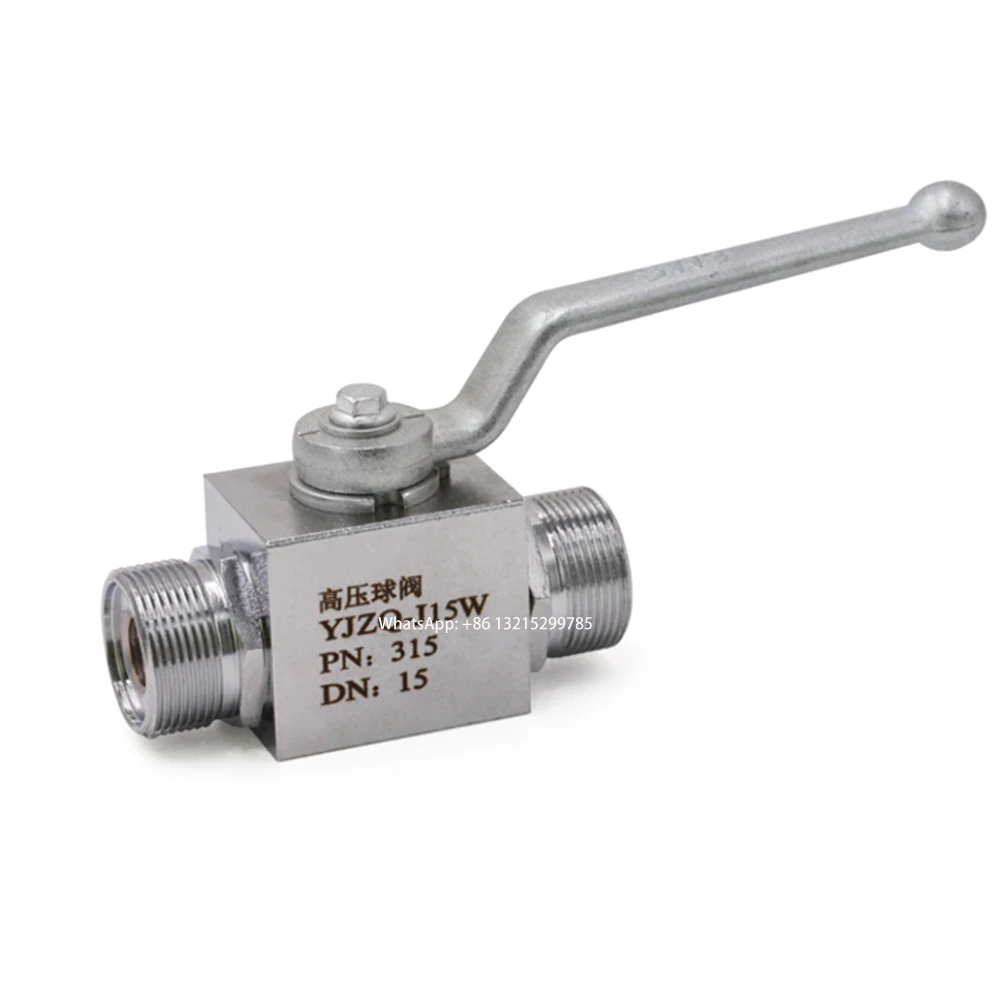 

Control Block Body High Pressure Ball Valve Hydraulic Fitting KHB G1/2 G1/4 G3/4 Straight Ball Valve