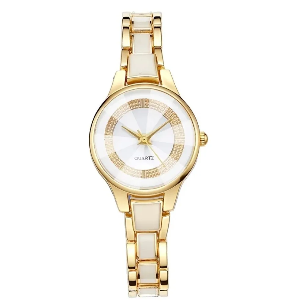 Quartz Movement Quartz Wristwatch Imitation Ceramic Round Dial Ceramic Watch Gift Strap Design Women Wrist Watch For Women