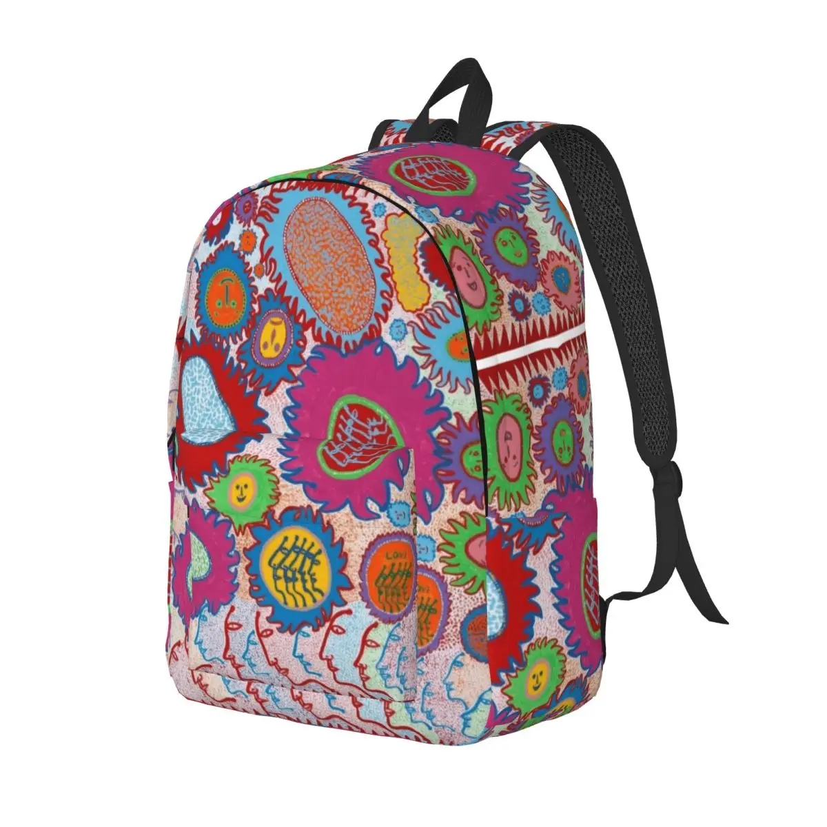 Yayoi Kusama Full Color Backpack for Kindergarten Primary School Student Pumpkin Polka Aesthetic Bookbag Boy Girl Kids Daypack