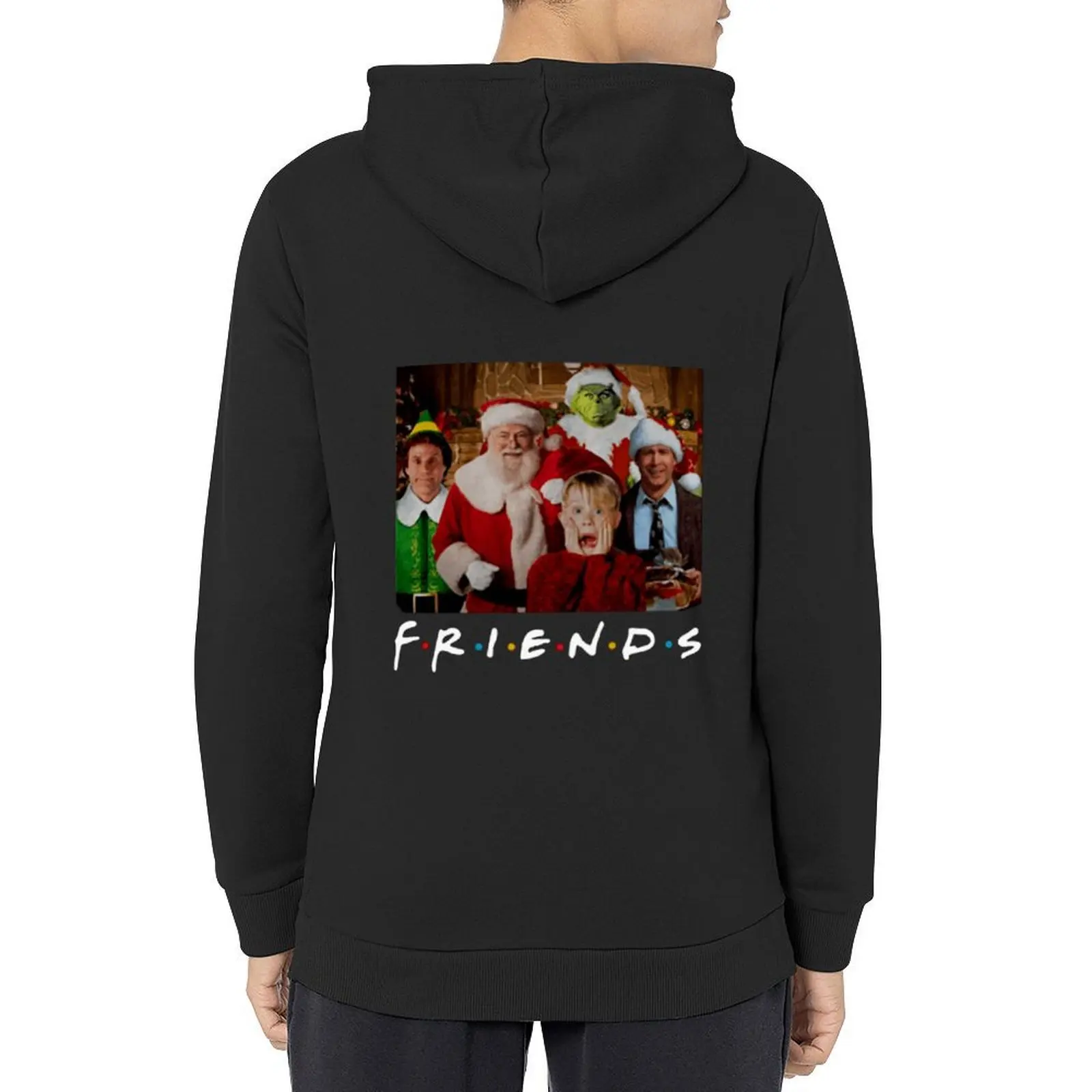 

Friends Santa Characters funny Hoodie aesthetic clothing korean style clothes japanese style autumn jacket men mens hoodies