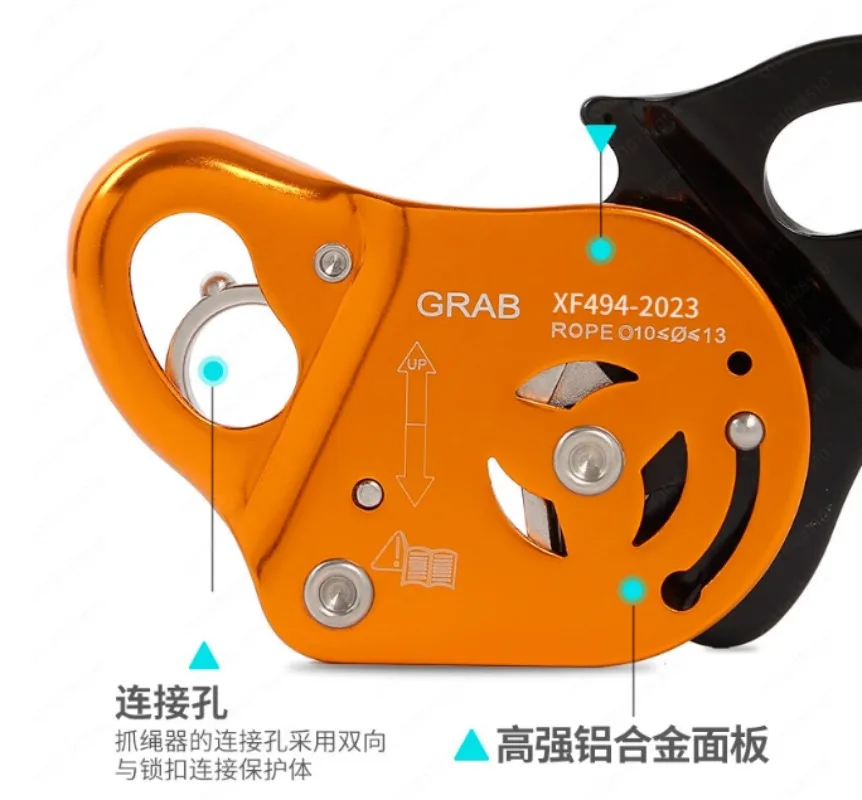 Aerial work protector Movable self-locking rope grabber Flow dropstop anti-fall safety protector
