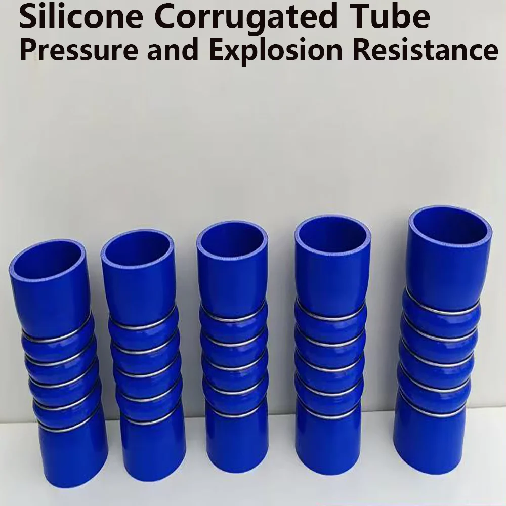 

High temperature and aging resistant silicone tubing for turbocharged intake pipes used in car modification