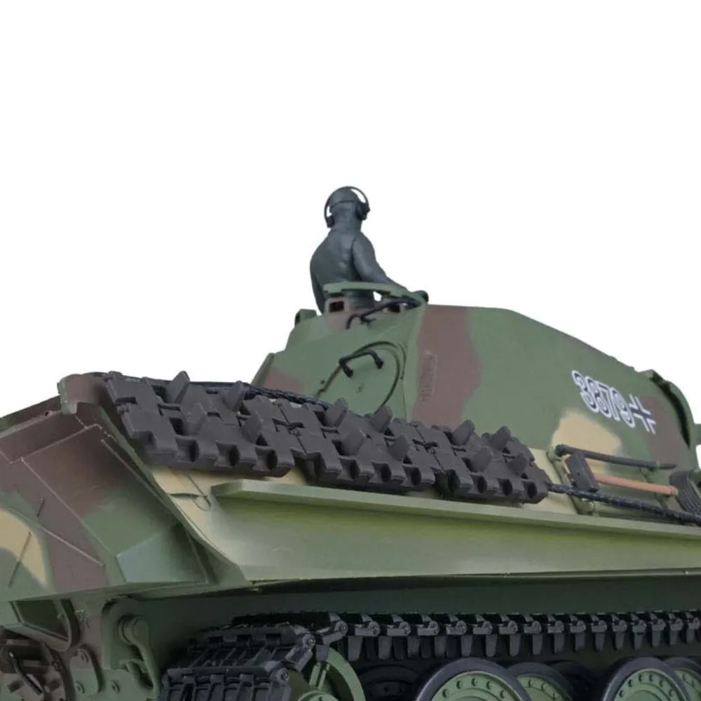 US Stock 2.4G RC Tank Model 3879 Heng Long 1/16 7.0 Plastic German Panther G RTR Realistic Design Durable Build Panzer TH17485