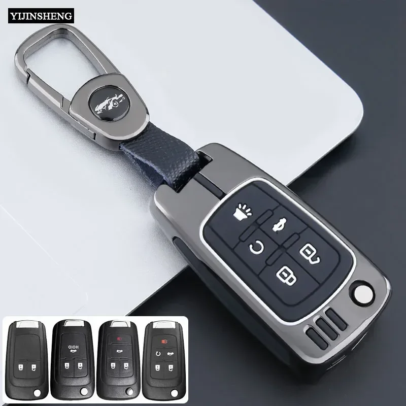Zinc Alloy +Silicone Car Key Case for Buick For Chevrolet Cruze Aveo Trax Opel Astra Corsa Meriva Zafira Antara J Remote Protect
