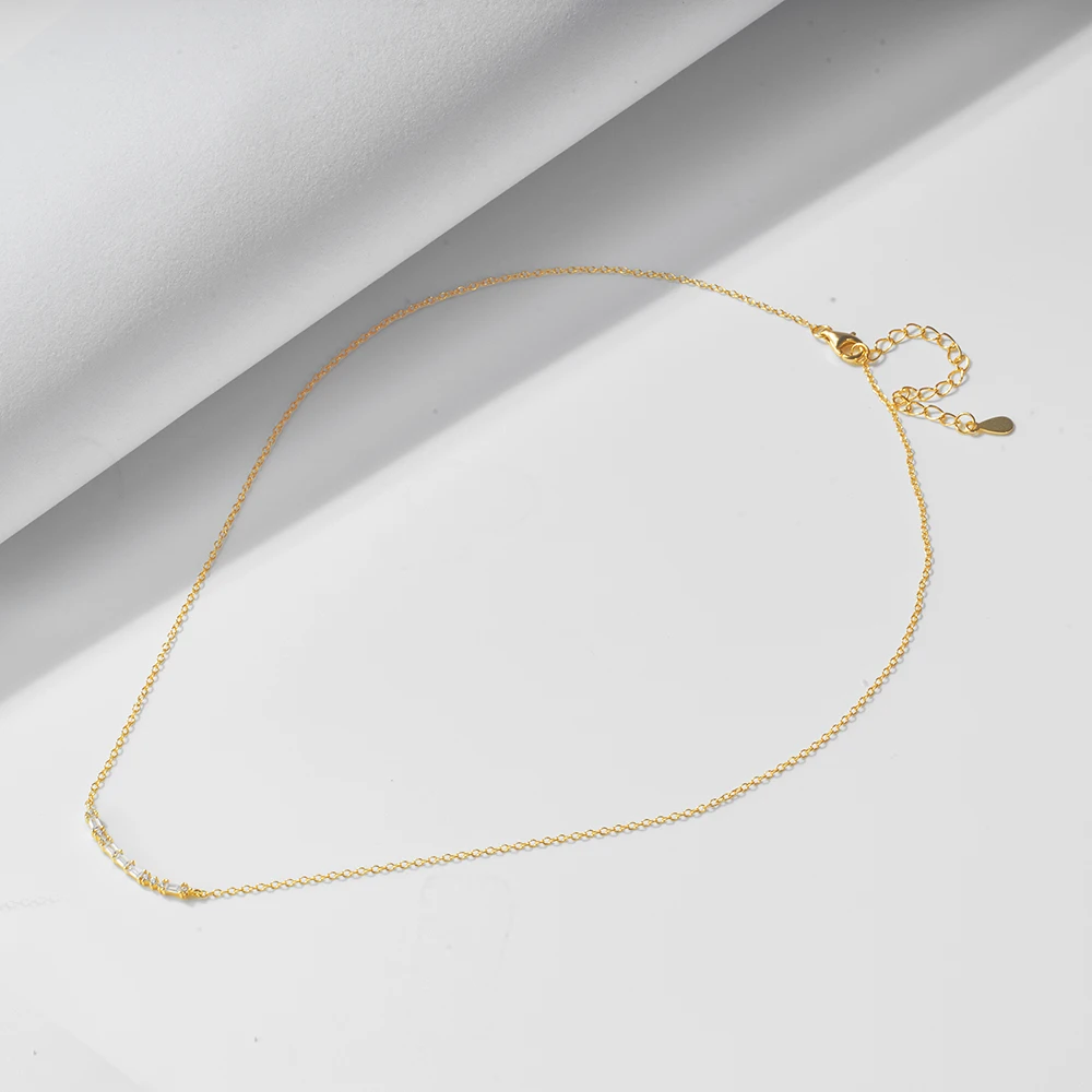 wholesale TRENDY Morse Code Necklace with LOVE Pendant in 925 Sterling Silver and Cubic Zircon for women