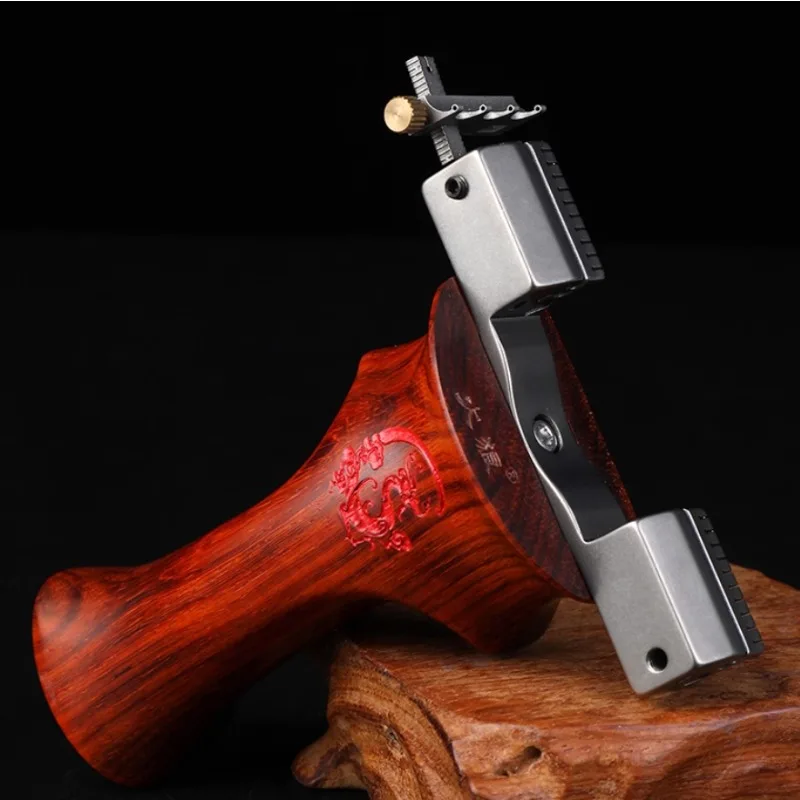 

Мощная рогатка с зубами дракона для соревнований на открытом воздухе, настоящая боевая катапульта с быстрым давлением и скрытой пряжкой с плоской кожей