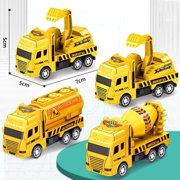 Engineering Vehicles Toys Car Model Forklift Toy Vehicle Cement Mixer Car Models Mini Car Children's Gift  Racing Cars Toy