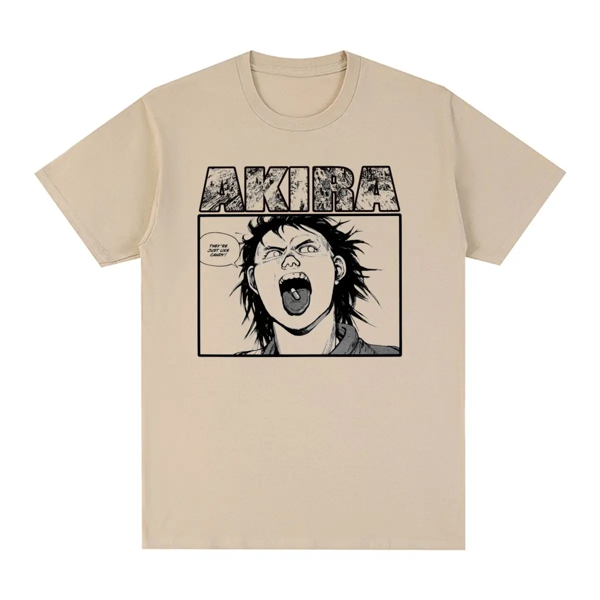 Akira Shotaro Kaneda Vintage T-shirt Manga Anime Manga Cotton Men T shirt New Tee Tshirt Womens Tops