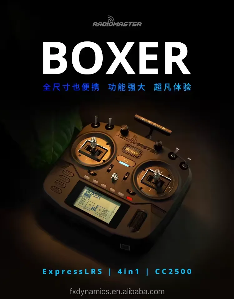 RadioMaster Boxer 2.4G 16ch Hall Gimbals Transmitter Remote Control With Battery Power ELRS 4in1 CC2500 Support for RC view 6