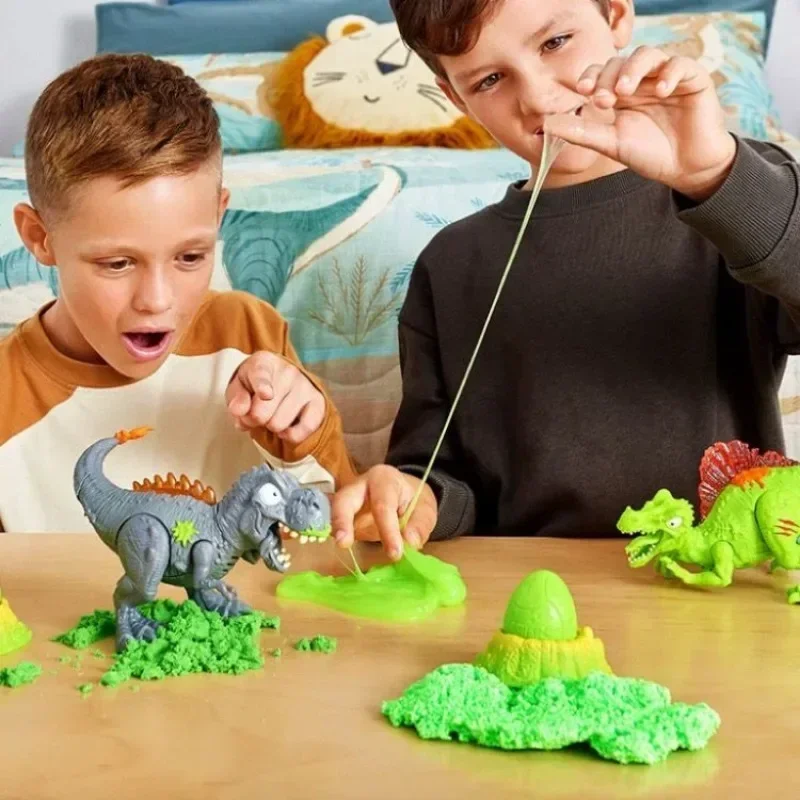 5rh Burst Boy Jurassic Archaeological Luminous Dinosaur Blind Box Egg Tide Play Decoration Boy Voice Glowing Toy Gifts