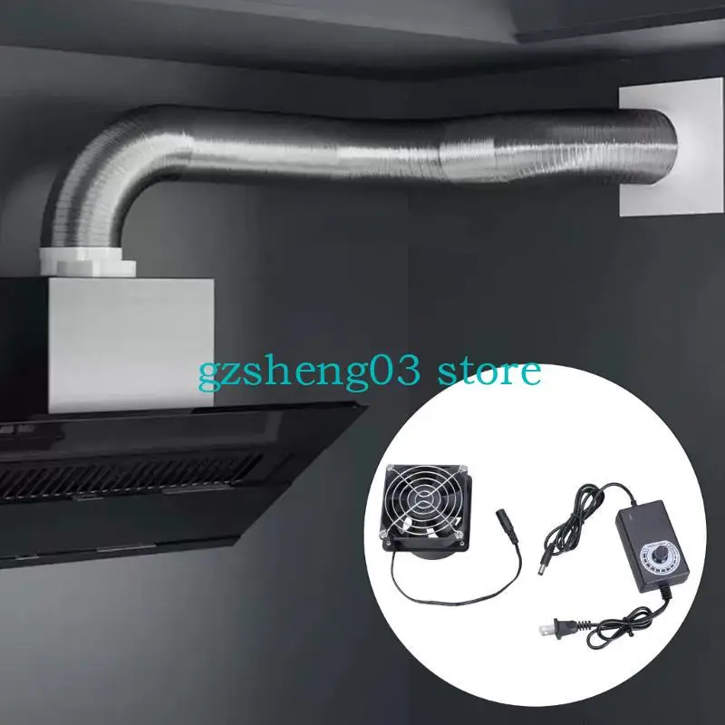 U75C 80 мм DC12V выпускной вентилятор с регулируемой скоростью для RVS и электронных ремонтных помещений