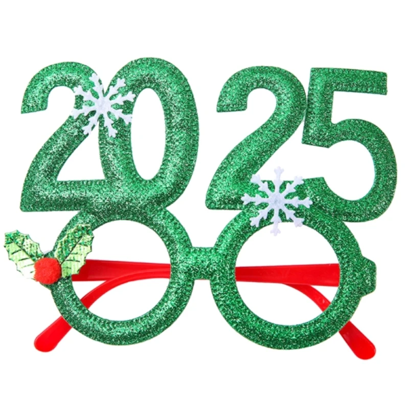 Erwachsene Kinder 2025 Digitals Rahmen Brille Neujahr Festival Fotografie Requisiten Party Brillen für Frauen Männer Jungen