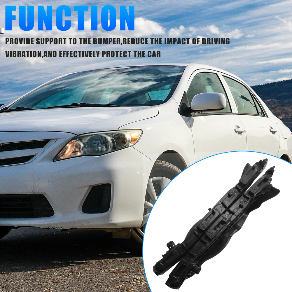 

Pair Car Front Bumper Bracket Retainer Beam Mount Support For Toyota Corolla 2011-2013 Accessories TO1043114