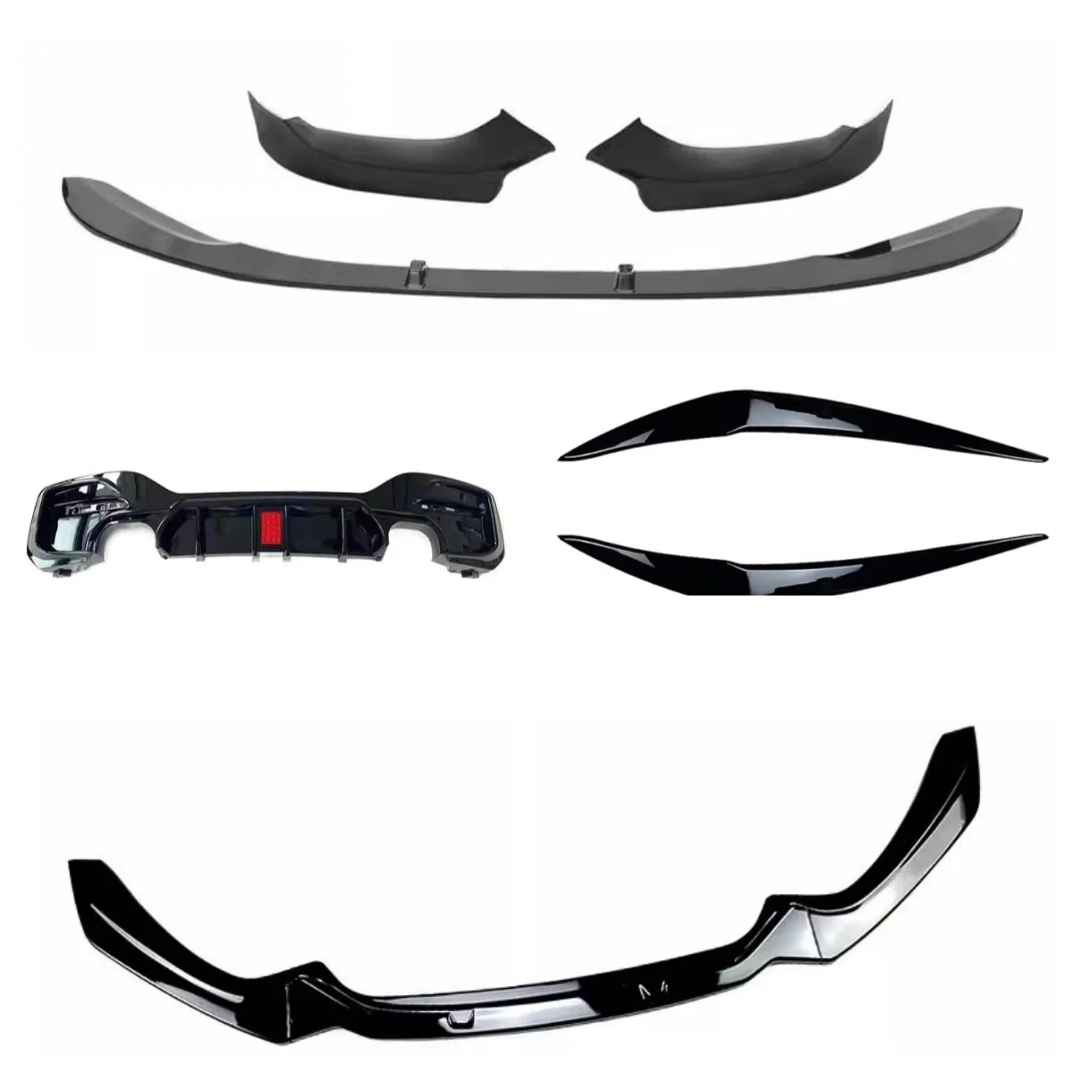 

Car Body kit for BMW 1 Series F20 F21 2015-2019 modified lamp Eyebrow front lip Side skirt Rear Lip with lamp Auto Accessories