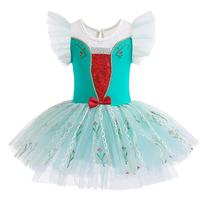 Girl Ballet Dancing Dress Party Sequined Tutu And Leotard Dancewear For Children Stage Shows Halloween Party Performance Costume