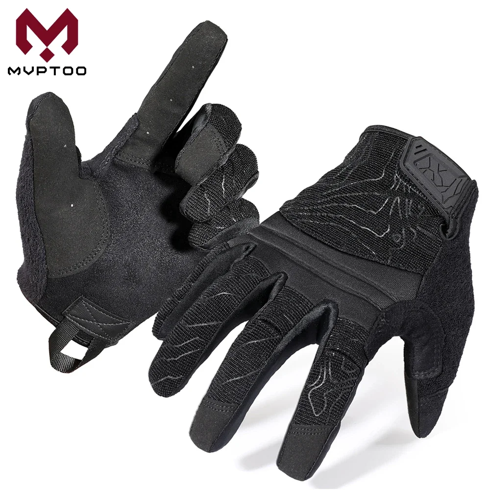 Summer Touch Screen Full Finger Gloves Cycling Motorcycle Motorbike Motocross MTB Riding Protective Gear Men Breathable Mittens