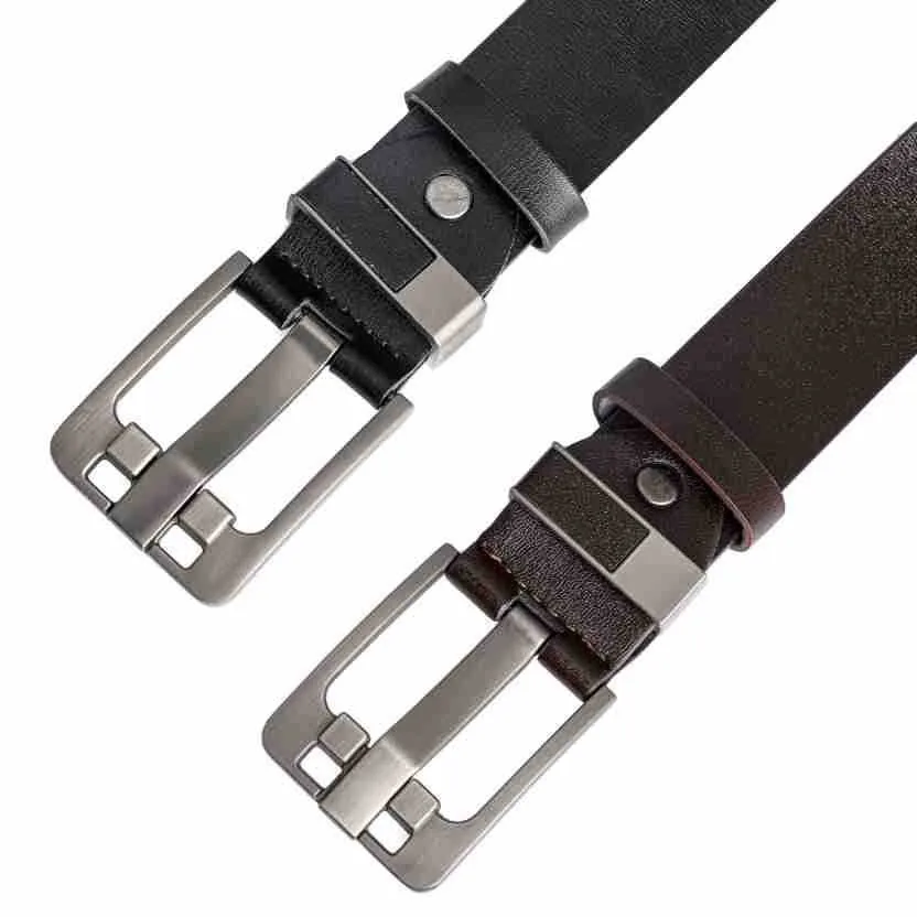 Herren-Gürtel mit Vintage-Dornschließe, lässiger Business-Gürtel aus PU-Leder, modischer und vielseitiger Gürtel für junge und mittelalte Männer. – Detail 18
