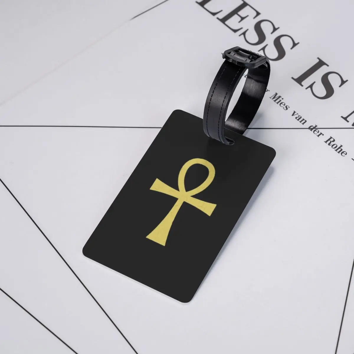 Ancient Egyptian Symbol Ankh Key Of Live Luggage Tags for Suitcases Fashion Baggage Tags Privacy Cover Name ID Card