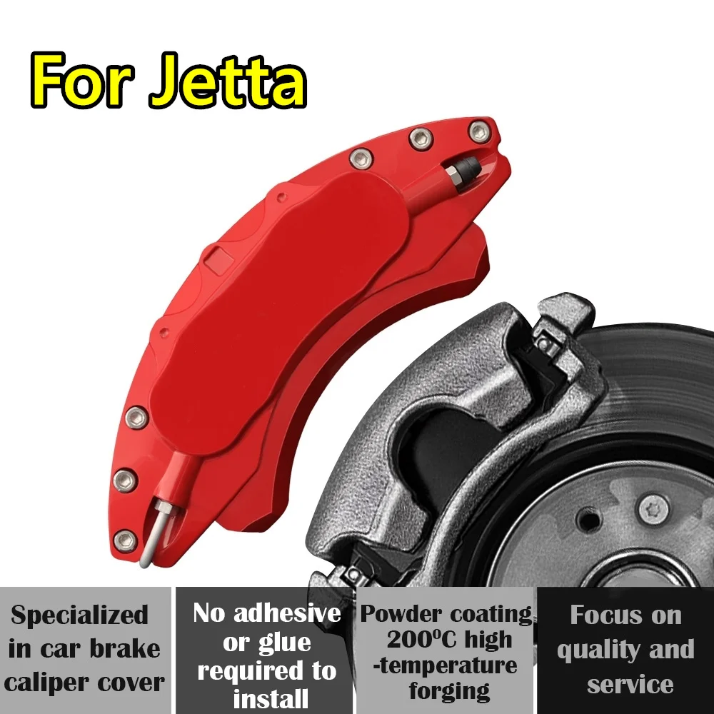 For Jetta Car Brake Caliper Cover Aluminum Alloy Metal Kit Fit 1.4L 1.5L 1.6L 1.4TSI GDF-V 1.9L CIX-P CIF GiF CIX