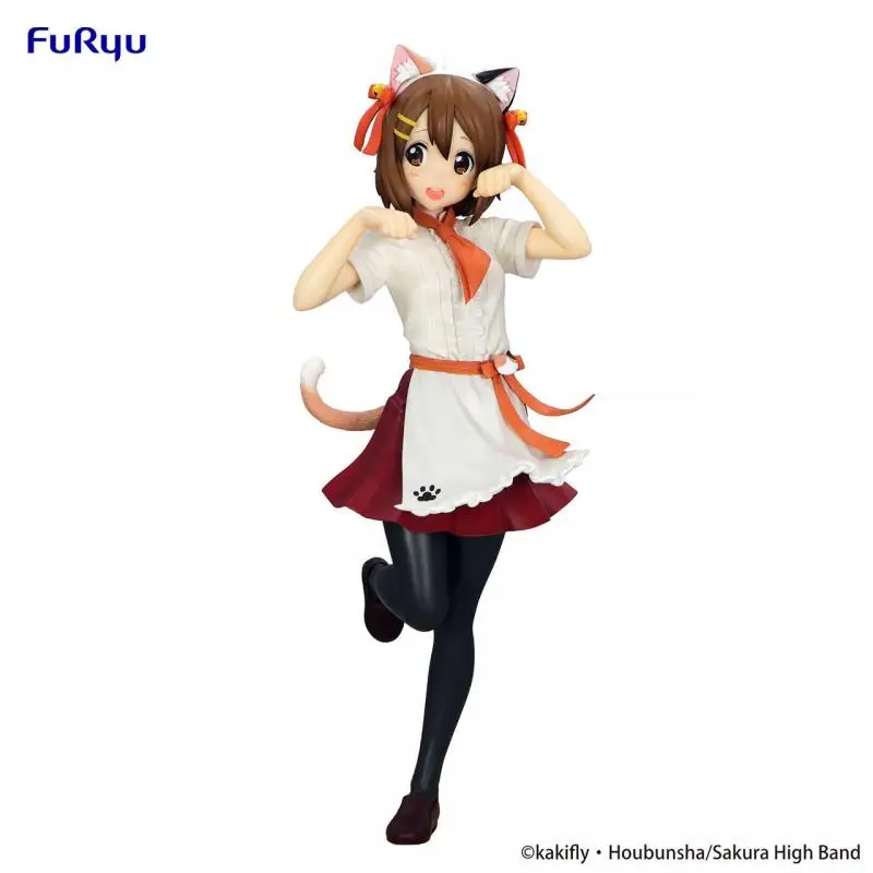 Genuino FuRyu Trio-Try-iT TTI K-ONHirasawa Yui Nakano Azusa orejas de gato Anime figura de acción modelo juguetes regalo para cumpleaños