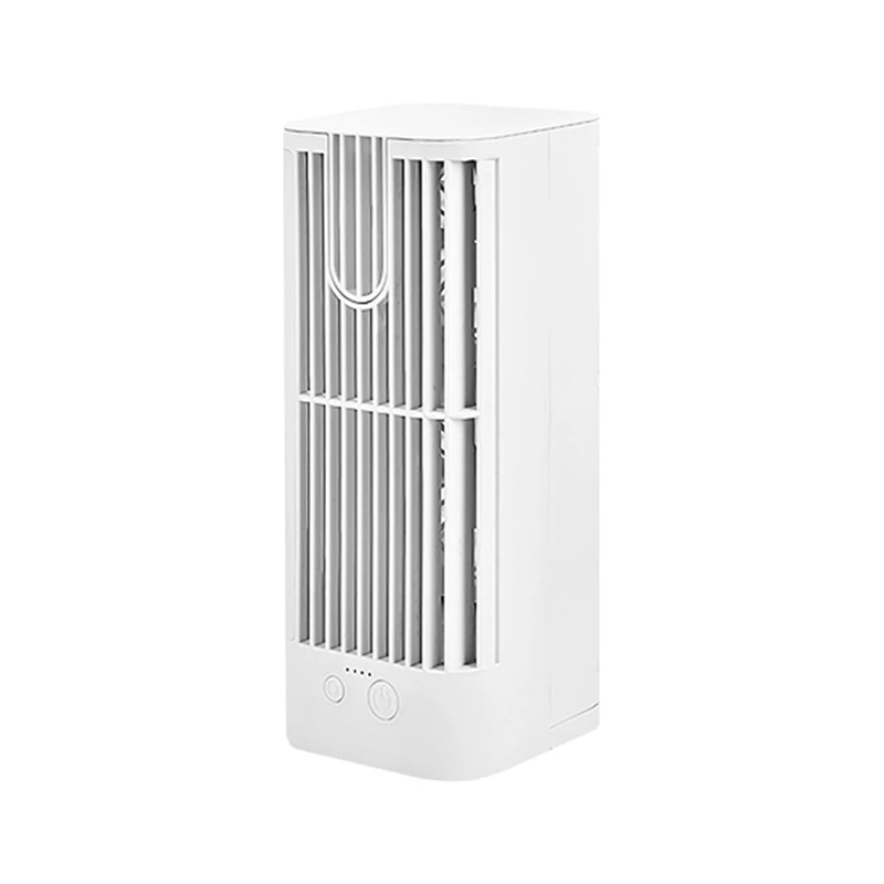 Ventilatore da tavolo a risparmio energetico con luce notturna-compatto, portatile e per scrivanie da camera, uffici e regalo estivo