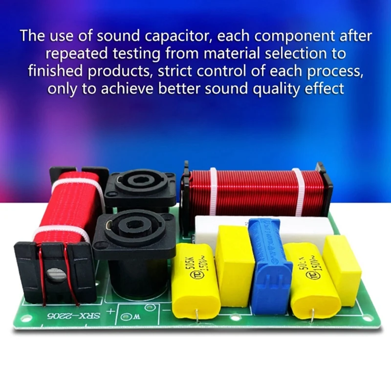 2 Way Audio Divider Crossover Frequency Divider Module Treble Bass Hifi Crossover Filter Distributor Board For Speaker