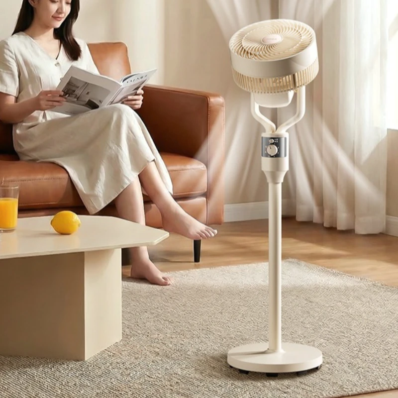 

Cross Border Quiet Floor Standing Air Circulator Fan with 90° Omni Oscillation Vortex Flow Table Desk Dual Use for Home Bedroom