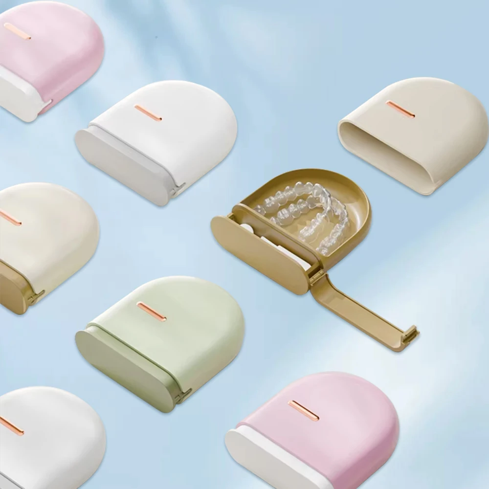 Draagbare Mondbeschermer Box Retainer Case Mondreiniging Valse Tanden Prothese Opbergdoos Tanden Aligner Bretels Doos Orthod