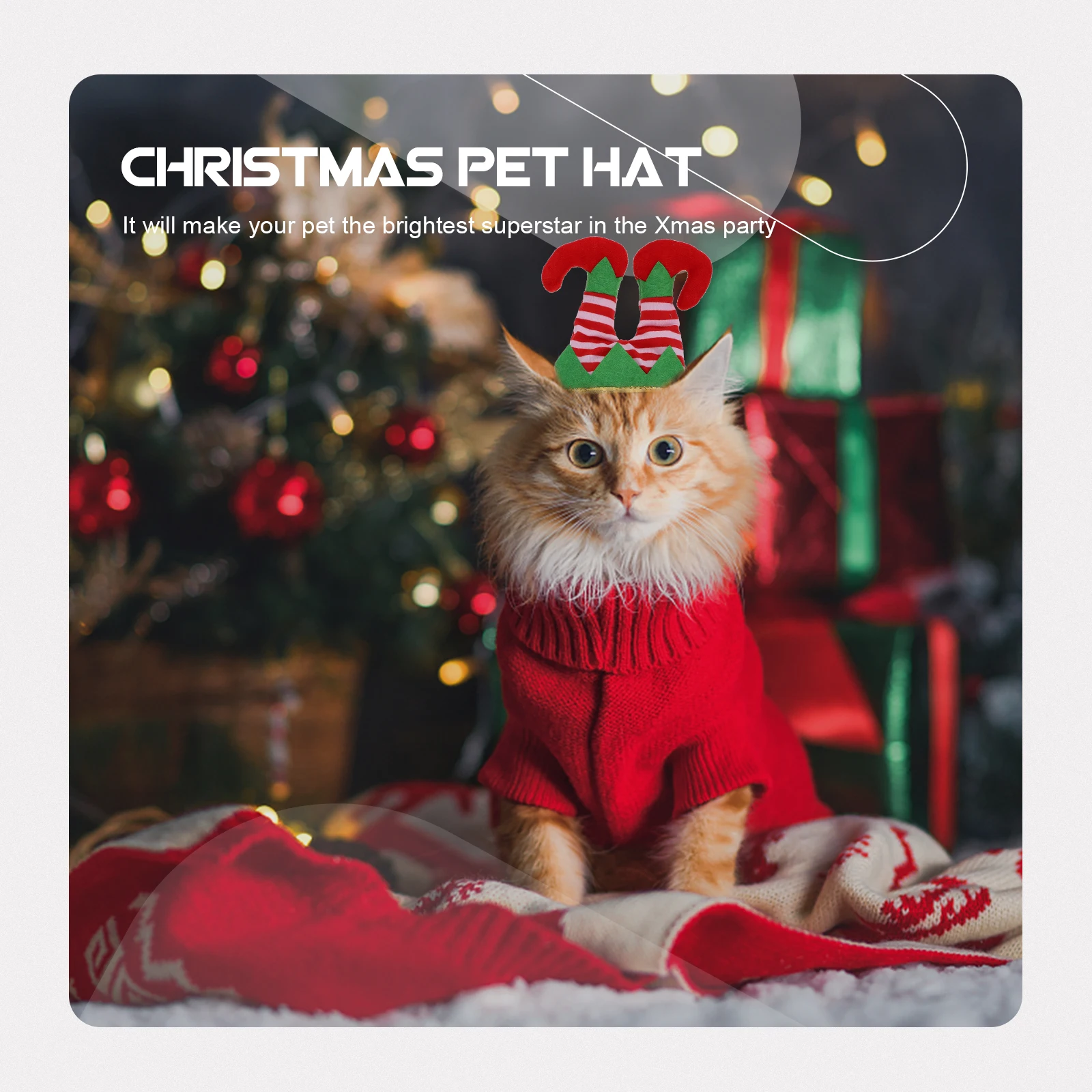 

1Pcs Xmas Pet Clown Hat Color-Blocked Cosplay Costume Headdress Party Hat Accessories for Dog Cat Xmas Celebration