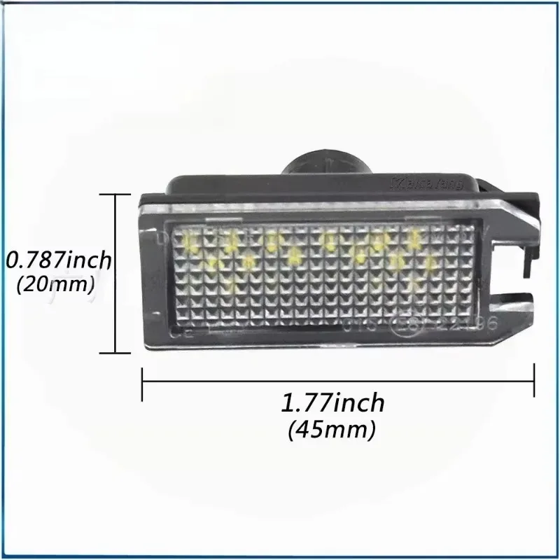 

New for Grand Cherokee Compass Patriot 500 Dodge Viper Maserati Levante A Pair LED License Plate Light Number Plate