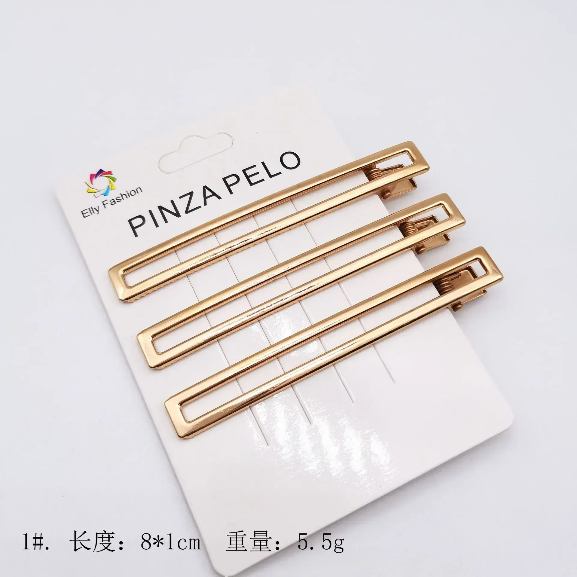 New 3pcs Metal Hair Clip Hairpin for Women Hollow Out Bangs Side Clip Gold Color Hairgrip Broken Hair Accessories