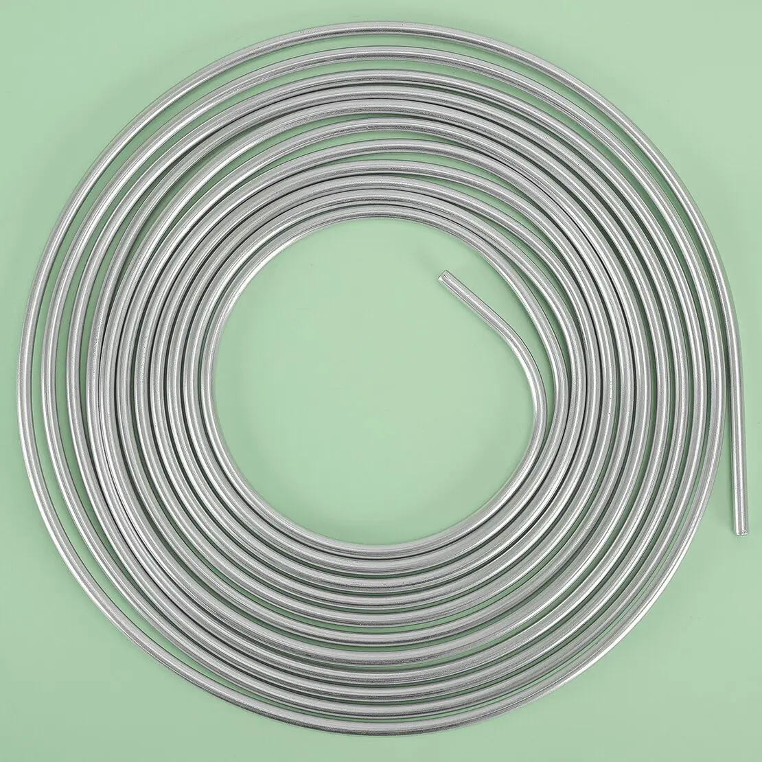 Silver 25Ft Zinc-Coated Galvanized Brake Line Tube Kit 1/4'' OD Coil Roll fit for Universal