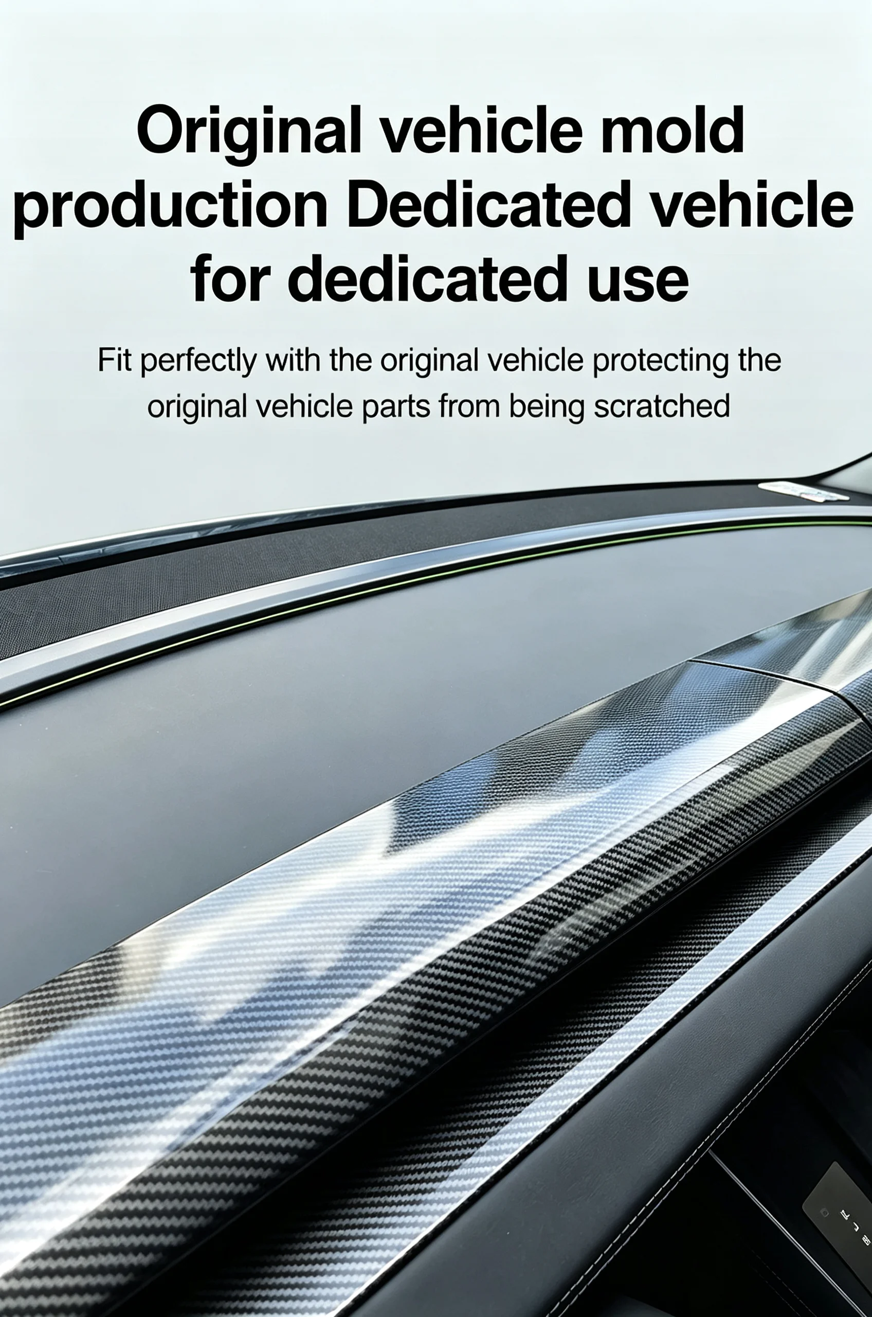 4-teiliger Armaturenbrett-Dekorrahmen für Tesla Model 3 Highland /Y Juniper/YL/YS Luftauslass Original Passform Abdeckung Innenzubehör – Detail 5