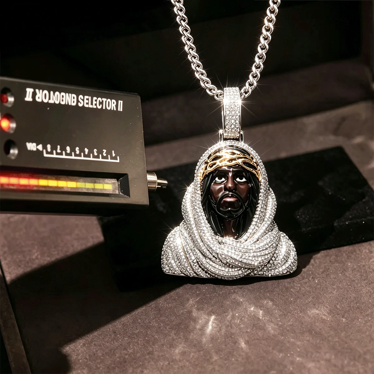 Hip Hop Jewelry Jesus Pendant with Diamonds Men's Christmas Gift Copper Zircon Brass 18k Plated 5A CZ Covered with Diamonds