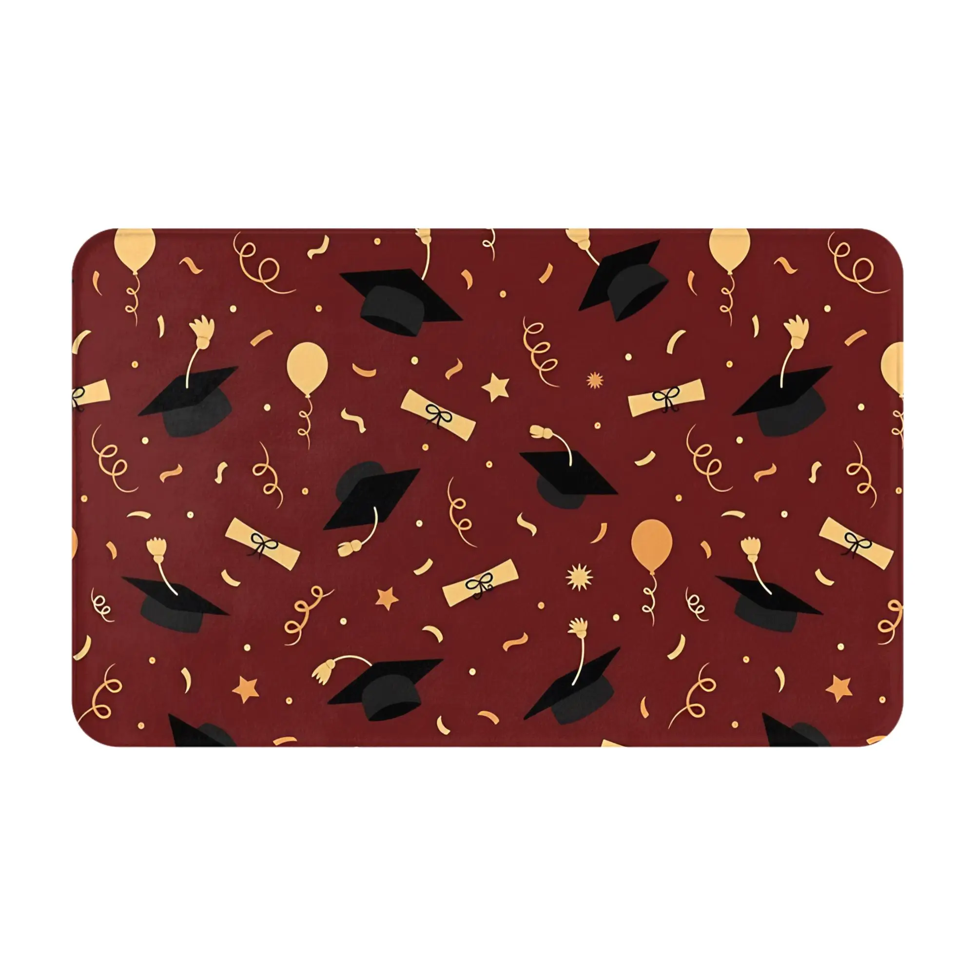 Elegant Graduation Themed Pattern Decorations Bathroom Mat class of 2026 Doormat Living Room Carpet Outdoor Rug Home Decor