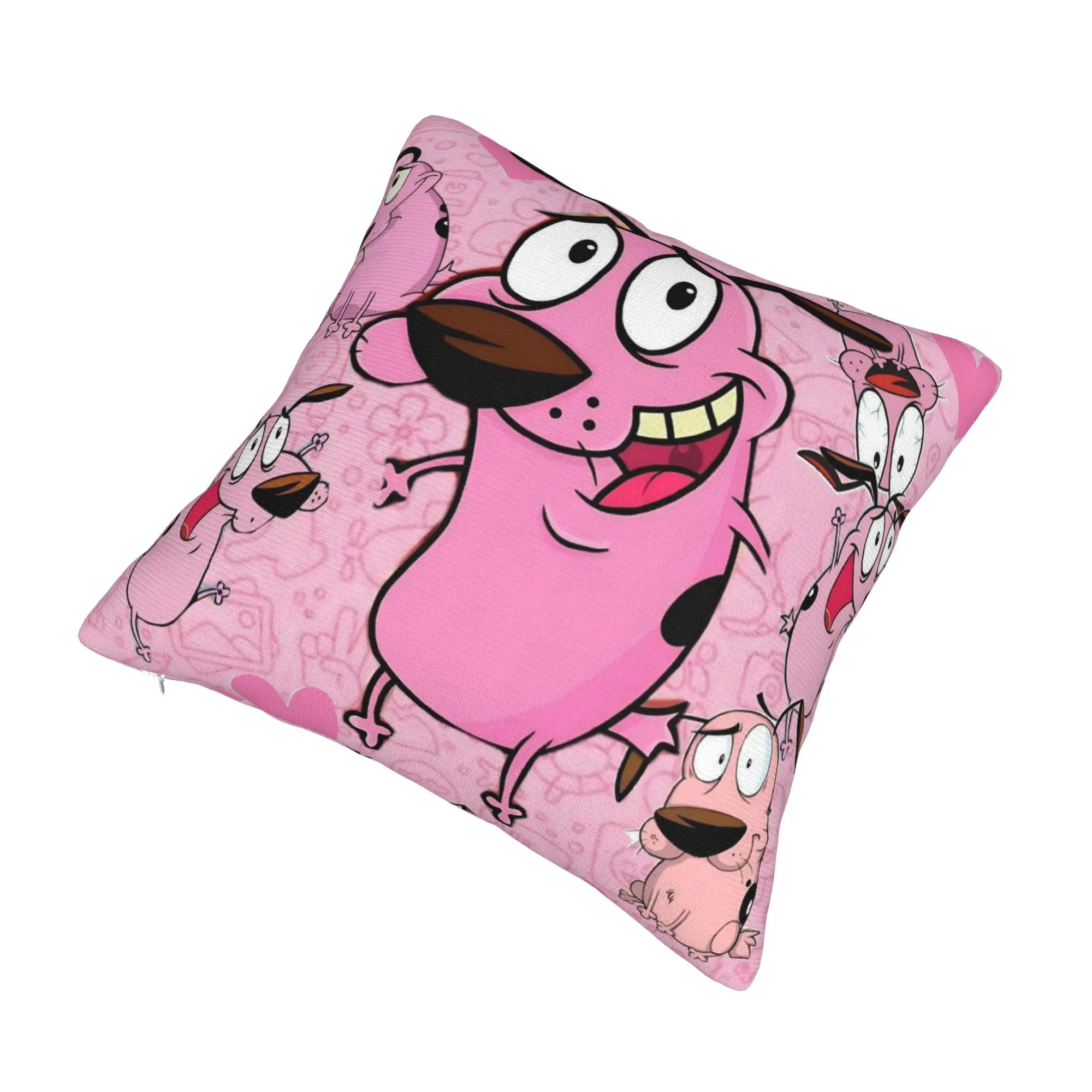 Decorative Pillowcase Courage the Cowardly Dog-D Accessories Chair  Throw Pillow Case Cover Square Multi Size