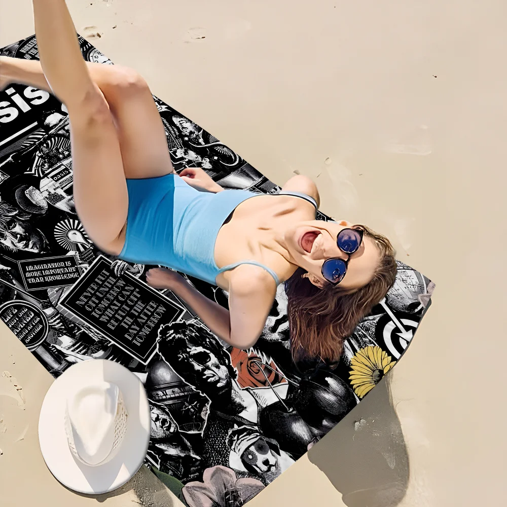 Band O-Oasis Microfiber Blanket Quick Drying Beach Towels Oversized Printing Super Absorbent Pool Towel Blanket