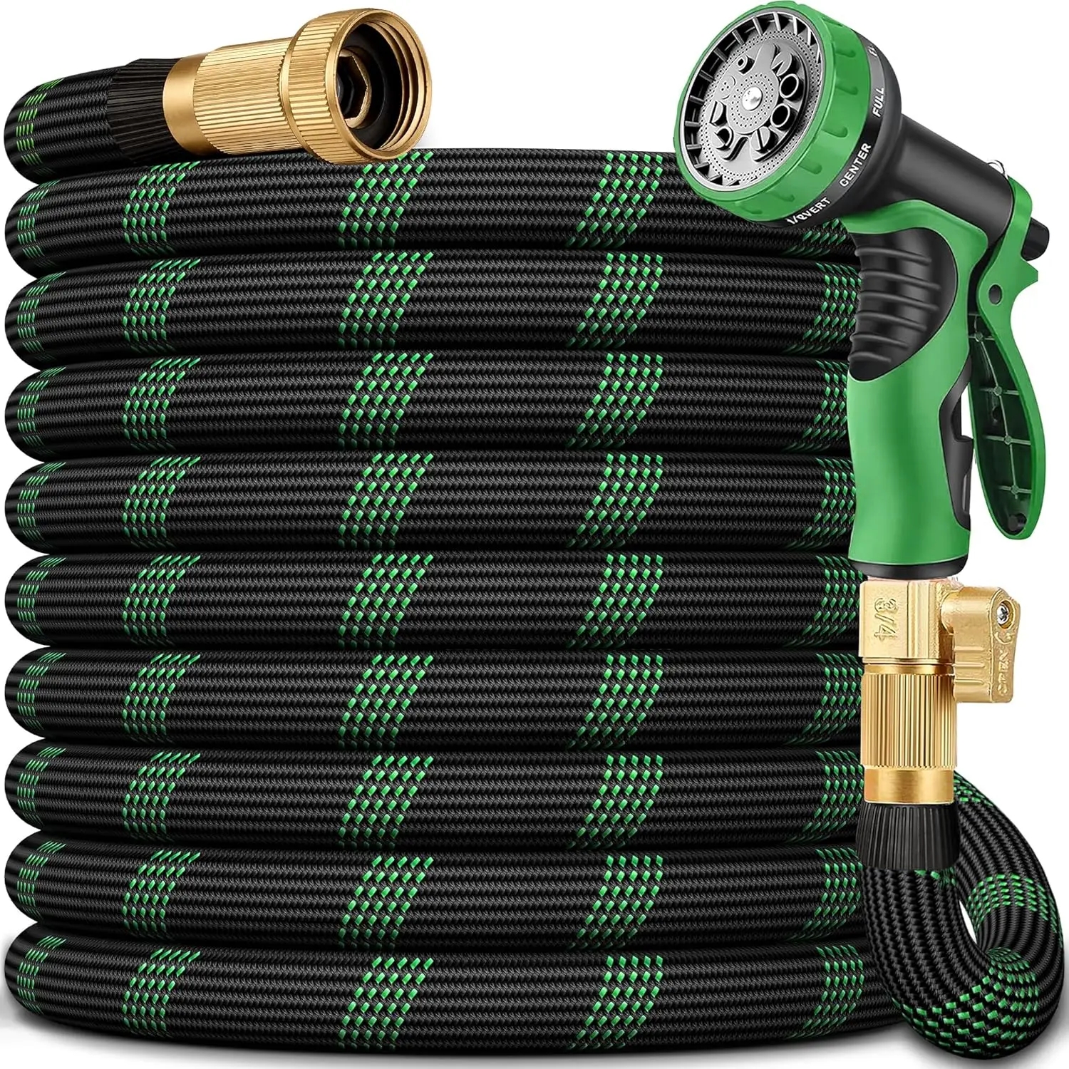 

25 FT Non-Expanding Garden Hose, Ultra-Light & Flexible, Burst-Resistant, Kink-Free for All-Weather Use